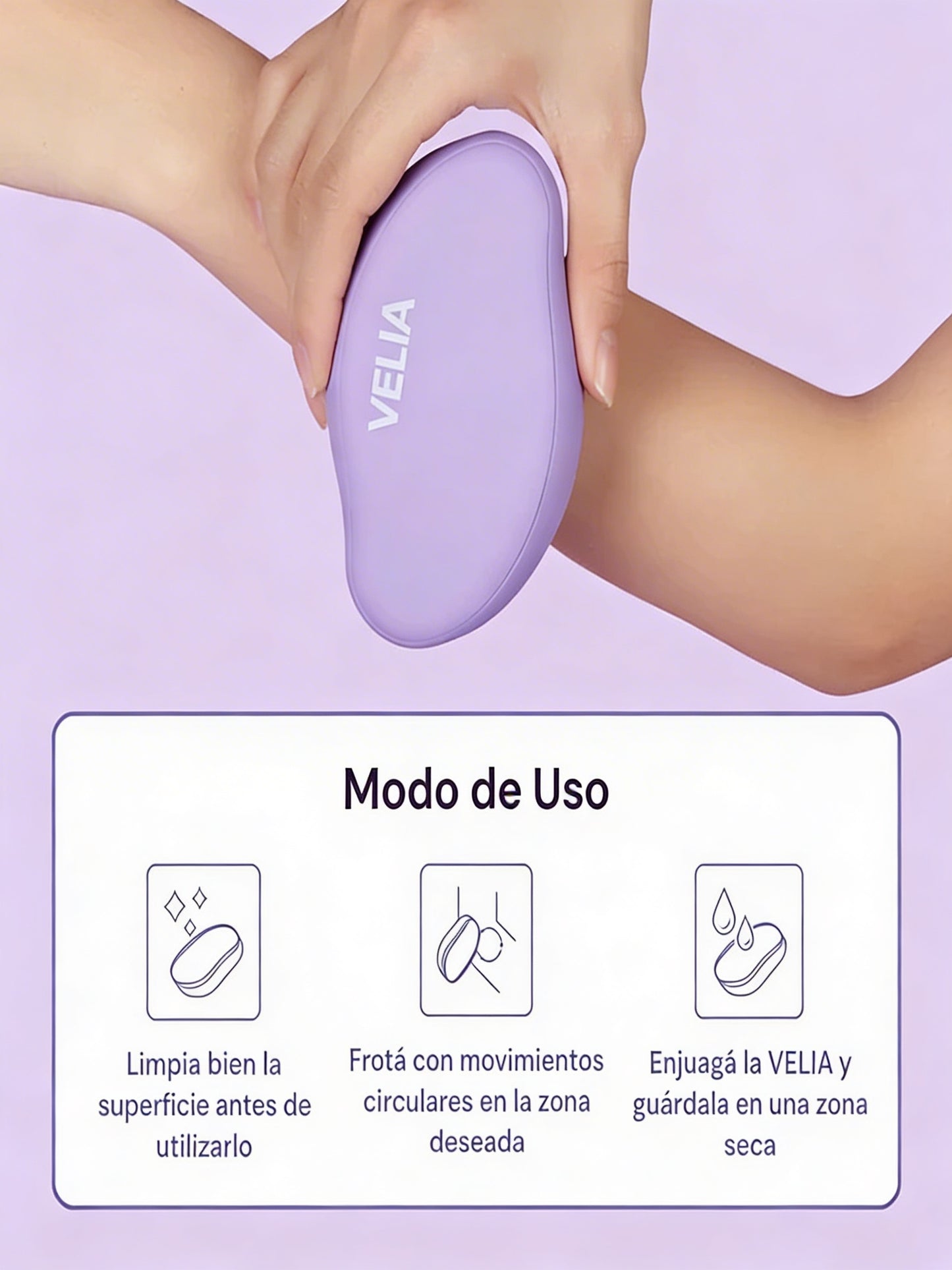 Velia Crystal | Elimina el Vello Sin Dolor y Sin Rasuradoras