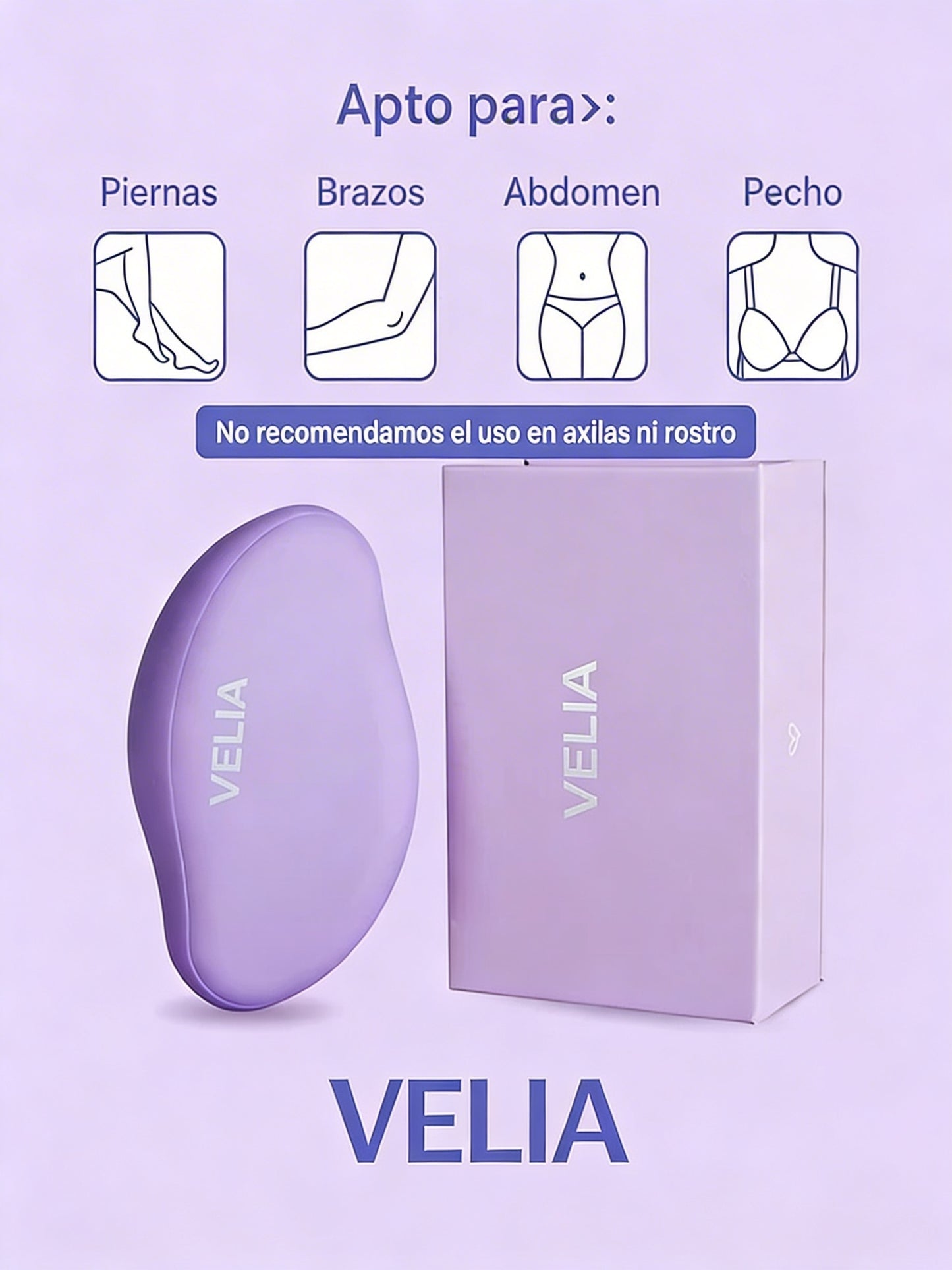 Velia Crystal | Elimina el Vello Sin Dolor y Sin Rasuradoras